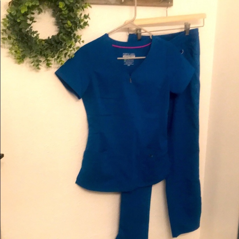Healing Hands Purple Label Royal Blue Scrubs XXS